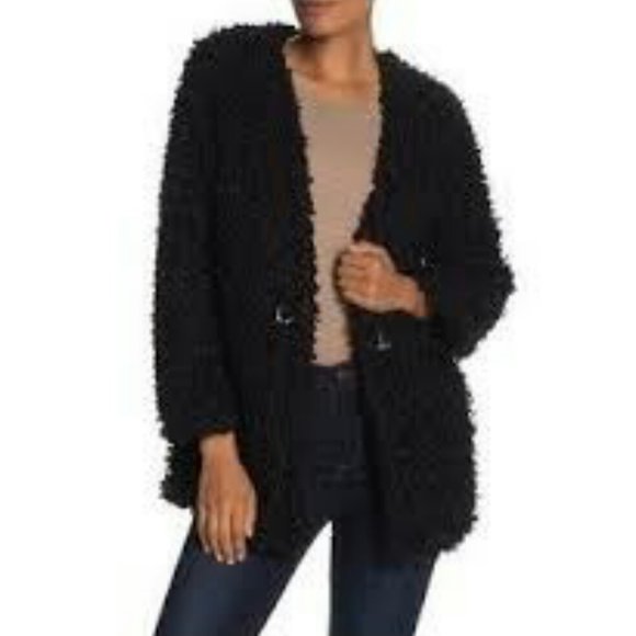 max studio faux fur coat